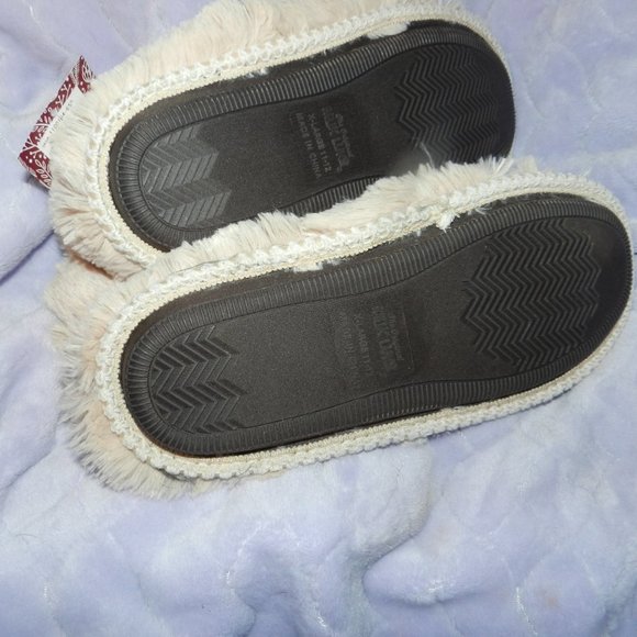 Muk Luks Women's Solid Fur Bootie Slippers Plush Pink XL NWT/NEW - Picture 7 of 15